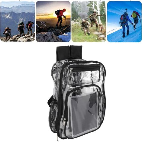 Sac à dos transparent PET avec panneau solaire 20 W, kit de charge pratique pour le camping, les barbecues et les pique-niques. (1/5)