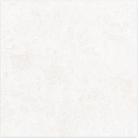 Carrelage effet Béton Blanc 90x90x0,9 cm In&Out Arvelis - Sol et mur intérieur et Sol extérieur (vendu par carton de 1,62 m²) - RO'MA CARRELAGE