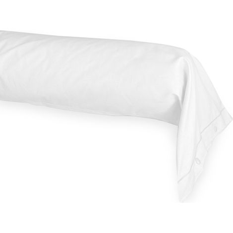 FEDERA cuscino PARIGI cilindrica alla FRANCESE traversino TUBOLARE made in Italy Bianco Cm. 40x240