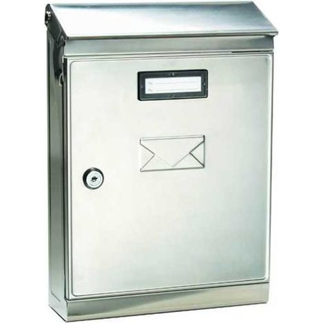 Caja para cartas de acero inoxidable revisada Made in Italy 25X9X37H