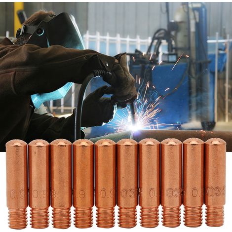 10 buses de contact pour pistolet de soudage MIG 1135 pour appareils Tweco Mini n° 1 et 100L (1/5)