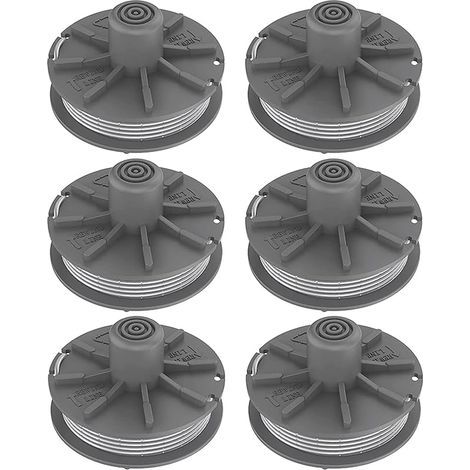 Lot de 6 bobines de fil pour débroussailleuse Gardena 5307-20, Easycut 400 Art. 8846, EasyCut 400/25 Art. 9807, ComfortCut450 Art.8847 (1/5)