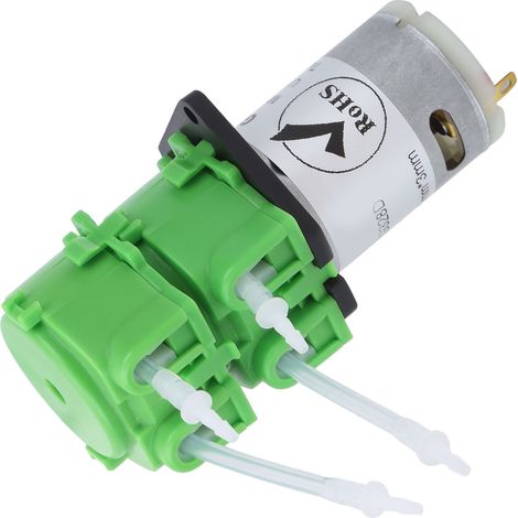 Pompe à eau péristaltique doseuse à double tête pour micro-circulation de liquide, tube de 3 mm, 24 V CC (1/5)
