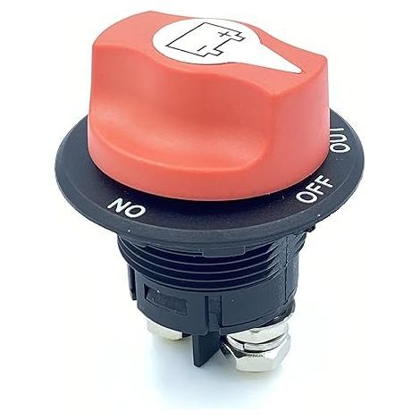 Disyuntor de batería de coche, interruptor de aislamiento de batería, corte/parada de 100 A, interruptor de aislamiento de batería (1/5)