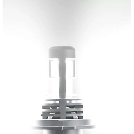 Lampadina LED H4, luce bianca intensa 6500K, 400% più luminosa, adatta per fari auto, DC 12V, plug and play 1:1 (2 lampadine) (1/4)
