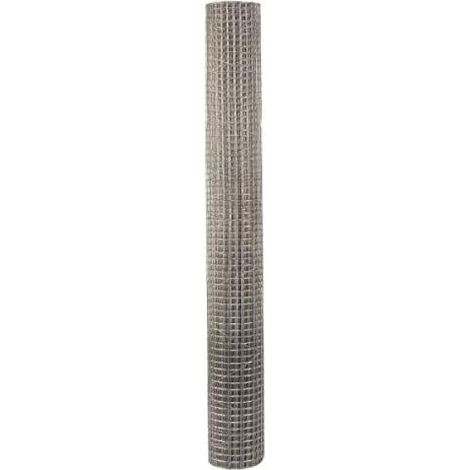 Galvanised Chicken Wire Mesh Rabbit Animal Fence Steel Metal Garden Wire Mesh Netting Boundary Fencing Pest Control (Galvanised WeldMesh 13mm 1x5m) (1/3)