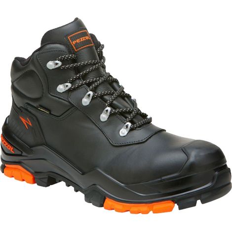 Pezzol Clan S7S CI HI SC HRO FO LG SR Sicherheitsschuhe - 45 EU - Schwarze