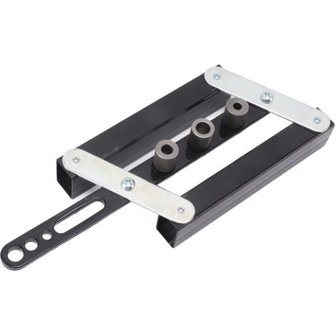 Kit de perçage à bois, gabarit auto-centrant réglable pour tourillons, guide de perçage ajustable DIY (1/5)