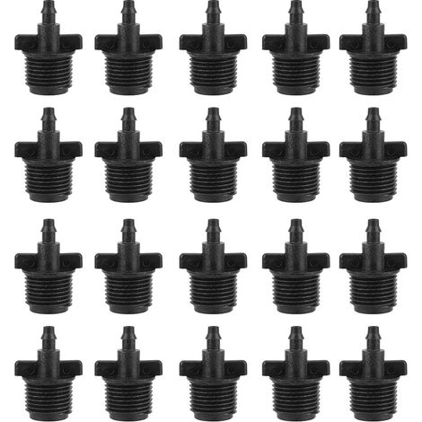 Lot de 20 raccords pour tuyaux d'arrosage 4/7", connecteurs pour eau de jardin, raccords d'irrigation (1/5)