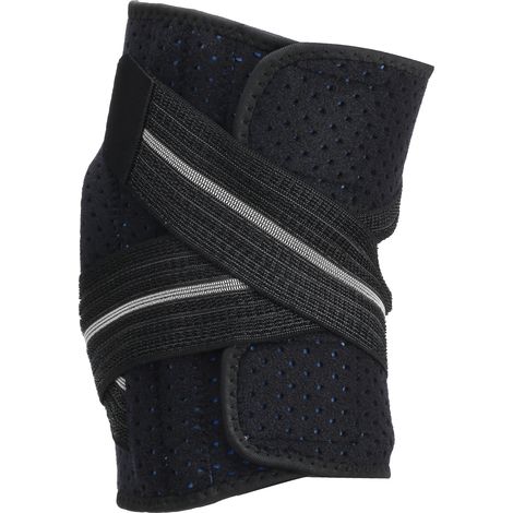 Sportliche Kniebandage, Laufkniebandage, Silikonpolster, Kompressionsmanschette, Grau (1/5)