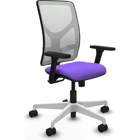 Silla de oficina piqueras y crespo Motilla blanco lila ajustable (1/2)