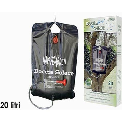 Doccia solare giardino da esterno per campeggio boy scout spiaggia portatile 20 lt (1/5)