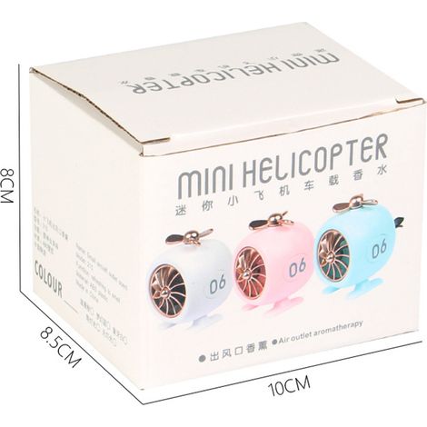 Parfum voiture arôme désodorisant déco clip bouche d'aération bleu éclairé batterie bouton (1/4)