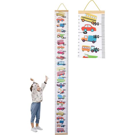 Medidor de altura de pared para niños, regla graduada, medidor de altura de pared para bebés para colgar, pegatinas de regla, decoración de pared para habitación infantil
