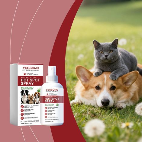 Spray pour la peau des animaux de compagnie, pour un soin doux de la peau des chats et des chiens, assurant un nettoyage et un entretien quotidiens confortables et pratiques – 100 ml (1/5)