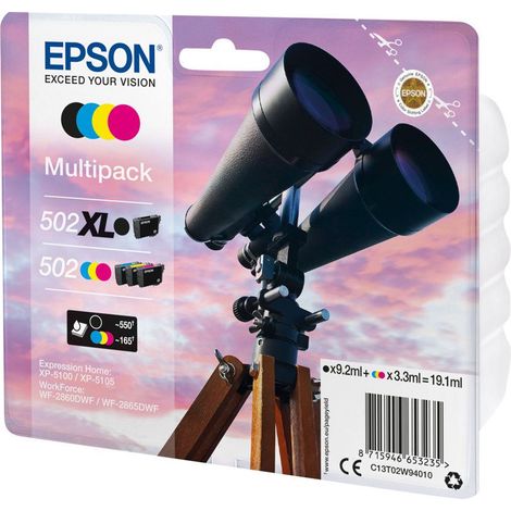 Epson 502/502XL Multipack - 4er-Pack - 19.1 ml