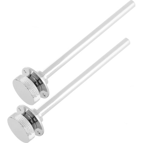 PrimeMatik - Serrure pour volet roulant de 14 cm en plaqué chrome (1/5)