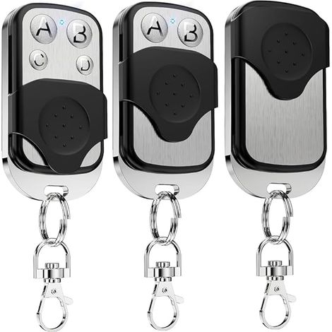 Telecomando per porta da garage a 3 pezzi da 433 MHz, copia wireless di telecomando per porta da garage a 4 pulsanti, duplicatore di chiavi per porta da garage, clonazione di porte elettriche (1/5)