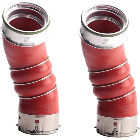 2 durites d'échangeur de turbocompresseur pour moteur automobile compatibles avec les turbocompresseurs des moteurs X5, X6 et M57N2, référence 11617799873 (1/5)