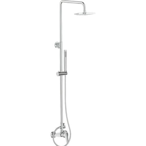Colonne de douche complète avec mitigeur, prête pour l'installation