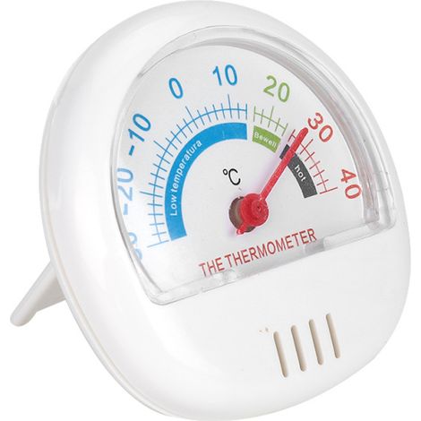 Beyamis Thermomètre pour réfrigérateur-congélateur, grand cadran (mécanique blanc) (1/5)