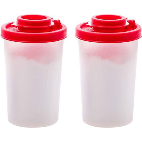 De sel et de Poivre, étanche à l'humidité, Set de 2, grande Salière à Emporter, Camping, Pique-nique, de plein air, Cuisine, grand (1/5)