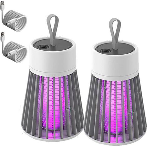 Lampe électrique anti-moustique chargement USB piège à moustiques portable d'extérieur pour repousser les 12 (1/5)