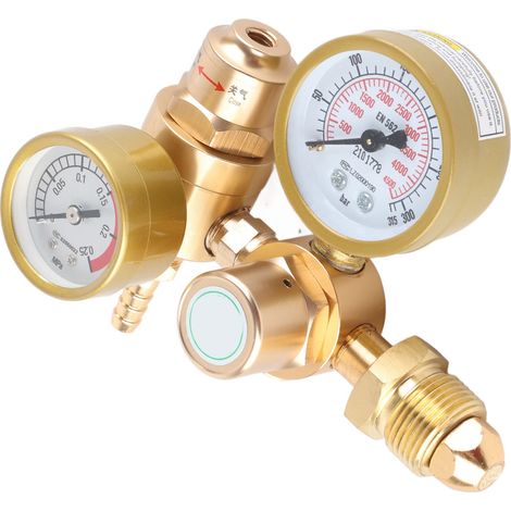 Argon-/CO2-Gasregler, Manometer, Durchflussmesser für WIG/MIG-Schweißen, 4500 psi, Druckminderungsventil, 1/4-Zoll-Ausgang, 25 l/min (1/5)
