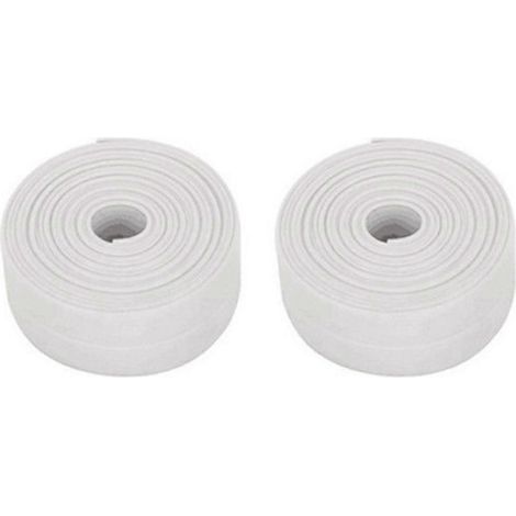 Wasserdichtes Dichtungsband für Dusche, Waschbecken und Badewanne, 3,2 m x 2,2 cm, weiß