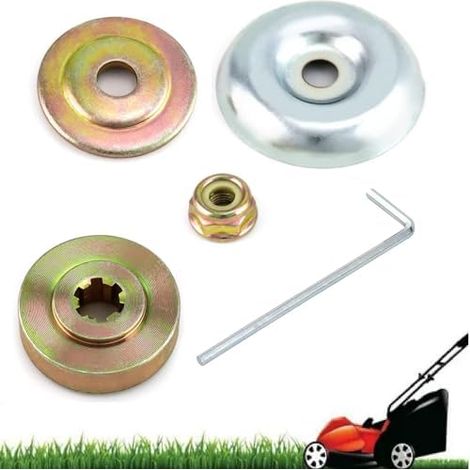 Universelle Kit Fixation écrou Lame Boîte,Tête de Débroussailleuse Accessoires,5 Pcs Morceaux Ecrou Tete Debroussailleuse,Pieces Detachees pour Debroussailleuse et Tondeuses à Gazon 5PC - (1/5)