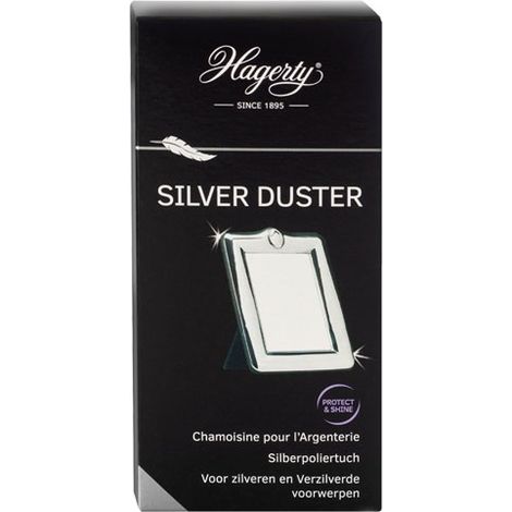 Chiffon nettoyant argenterie microfibre 35 x 55 cm – Protège contre les ternissures – Redonne éclat à l'argent – Hagerty