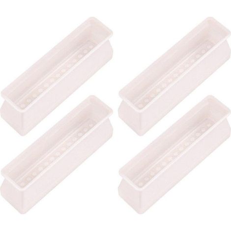 Set di 4 protezioni rettangolari in silicone per gambe di sedie, coprigambe per sedie, protezioni per gambe di mobili, coprigambe per gambe di tavoli per prevenire i graffi (1/5)