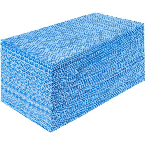 60 Cloths, Washable Non-Woven 33x60cm, Absorbent Blue, Home Kitchen (1/5)