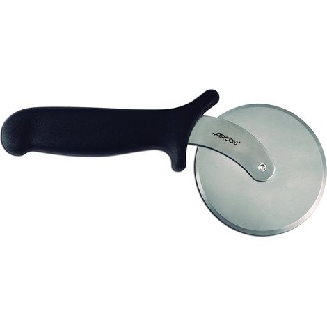 Corta Pizza Arcos 614800 hoja de acero inoxidable y mango de Polipropileno de ø 100 mm con funda display