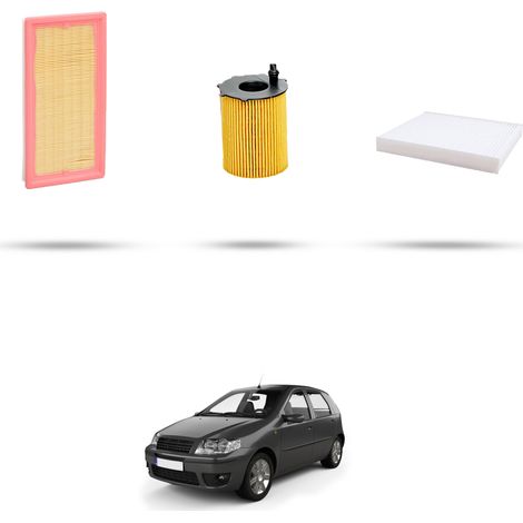 Kit tagliando 3 filtri compatibile con Fiat Punto III 0.9 Twin Airturbo 77kw dal 2014 (1/4)