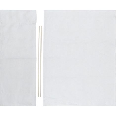 1 Set Director Chair Canvas Replacement Seat Cloth Home Supplies Furniture AccessoriesWhite (1/5)