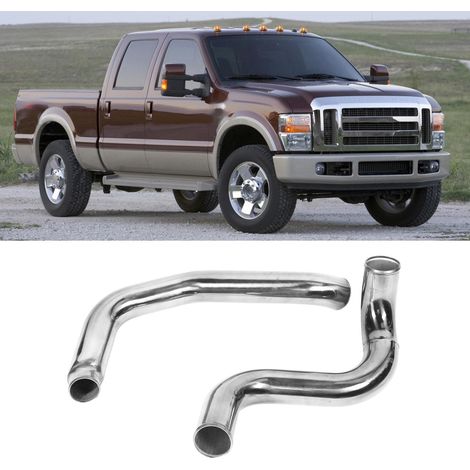 Ladeluftkühler-Rohrsatz für Ford 6.0L Turbo Powerstroke, passend für Ford F-250 und F-350 (IP-1008), silber, überdimensioniert und für hohe Beanspruchung ausgelegt. (1/5)