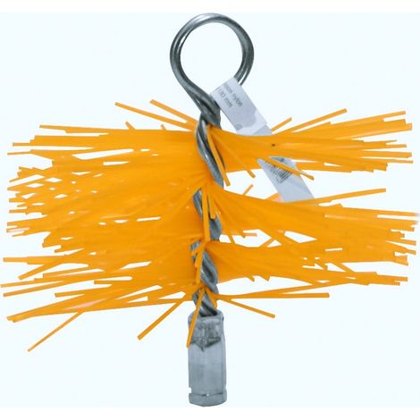 JONCOUX Hérisson de ramonage Brasier nylon Ø80 mm - pas M12/75