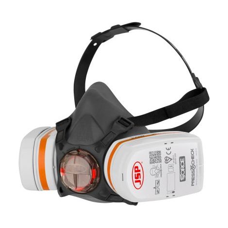 Demi-masque de protection respiratoire force 8 à double cartouche A2P3 JSP taille S
