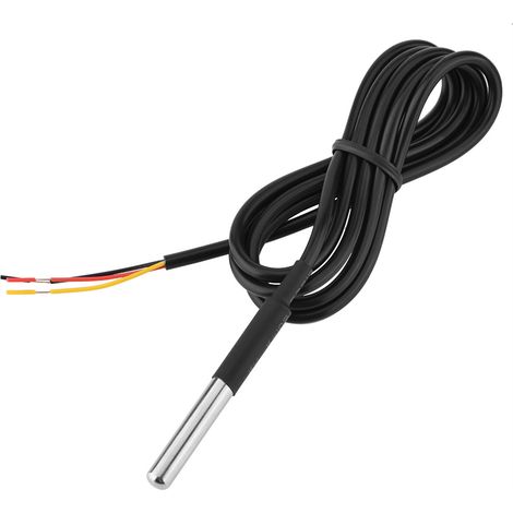 Sonde de température étanche en acier inoxydable DS18B20 câble 1m pour congélateur silo réservoir contrôle précis fiable (1/5)