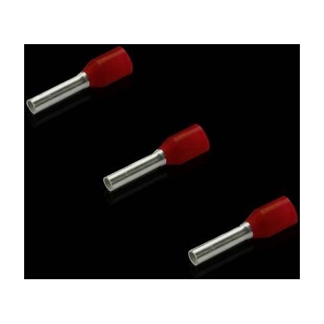 Rittal Terminales para cable Rojo 1,5 mm² 500 unidades