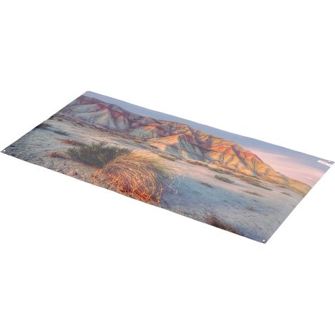 Poster pour aquarium, motif montagne et désert, autocollant, 3D, PVC, décoration de fond pour aquarium, 61 x 30 cm / 24 x 11,8 pouces (1/5)