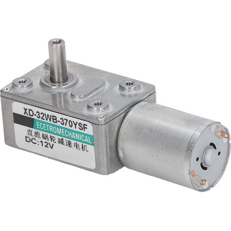 Moteur à engrenages à vis sans fin DC 24V réversible 50r/min, 2W miniature faible vitesse, avec support et alimentation, cordon 220V-240V prise australienne, vitesse réglable, usage multiple (1/5)