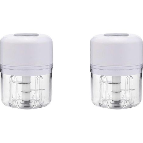 2 Mini hachoirs électriques rechargeables, petits robots culinaires, mixeurs A (1/2)