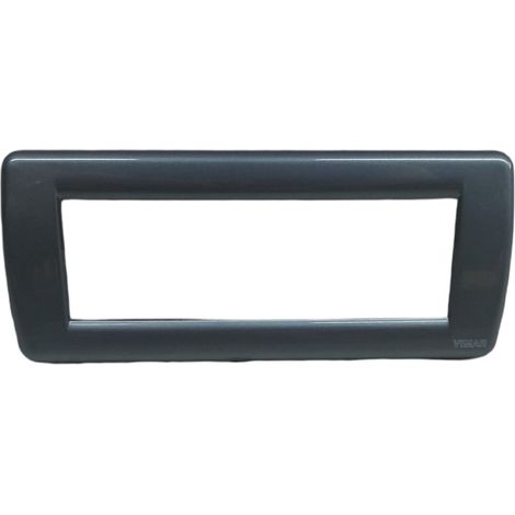 VIMAR - PLACCA IDEA RONDO' 6 MODULI COLORE METALLO AVIO