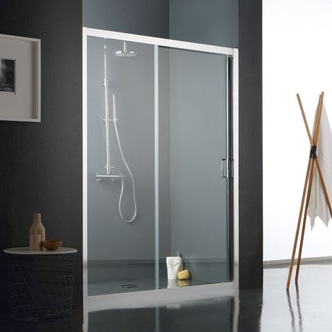 Puerta Nicho Para Ducha Cristal Transparente 110 Cm (1/5)