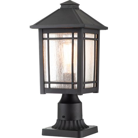 Elstead Quoizel Cedar Lampada da esterno con piedistallo nero, IP44 (1/4)