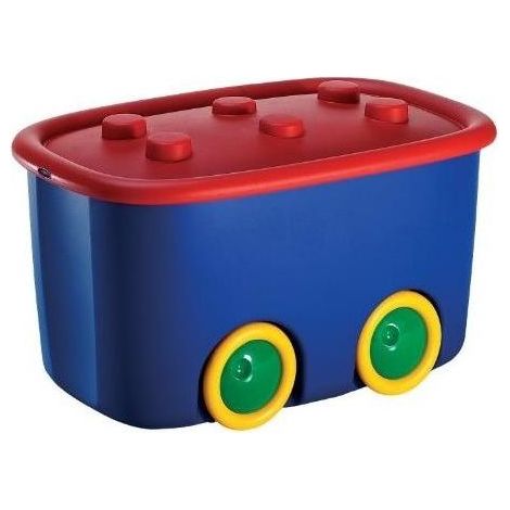 Kis Boîte de rangement pour jouets rouge 46 litres