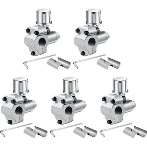 5-teiliges Bohrventil-Set für Klimaanlagen (1/4 und 5/16 Zoll) BPV-31-Crezuo