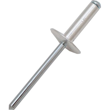 Rivet Aluminium Gris longueur 17mm diamètre 4.8mm ( Prix pour Sachet de 50 )